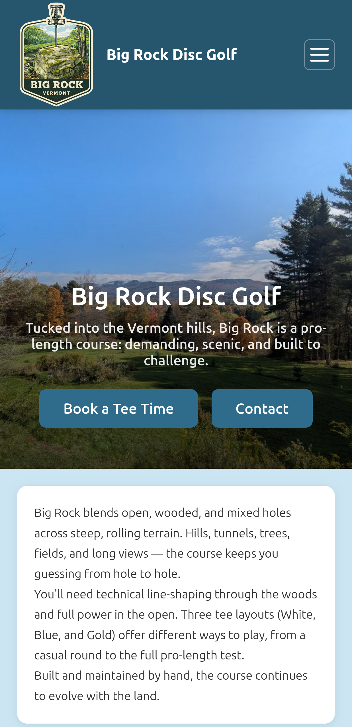Big Rock Scheduler on mobile